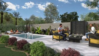 backyard designed with Cedreo